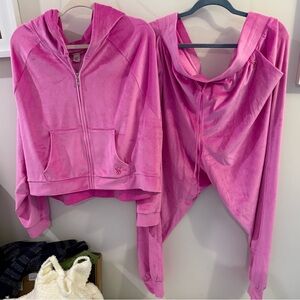 Victoria’s Secret velour tracksuit - XXL - hot pink